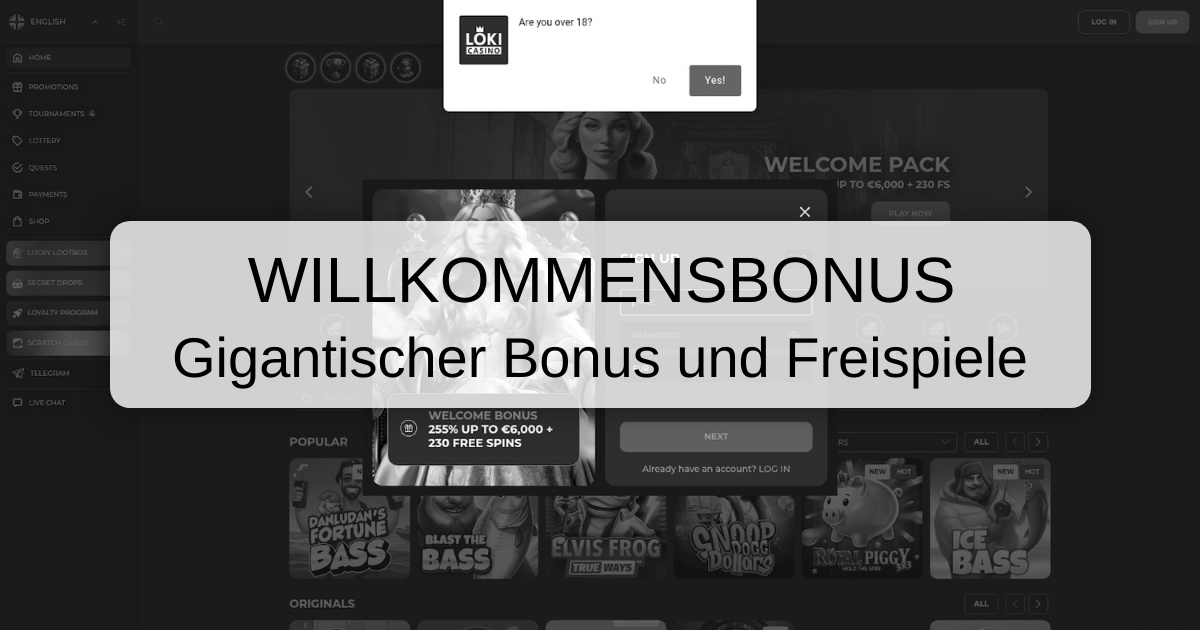 Loki Casino - Exklusive Boni & Sicherheit